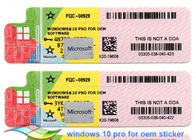 مايكروسوفت رمز مفتاح الترخيص ويندوز 10 برو COA الترخيص ملصق 64 بت نظم النسخة الكاملة